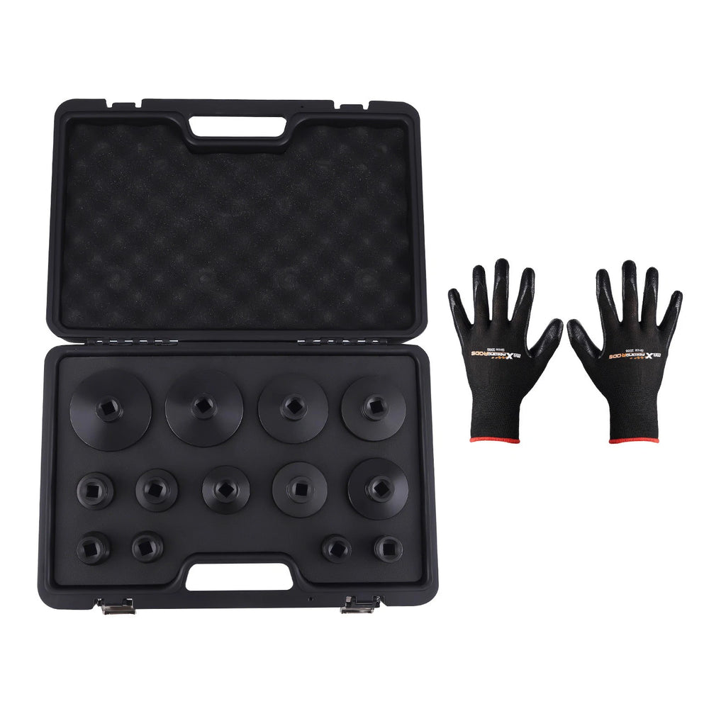 13pc 1/2" Drive Grooved Lock Nut Socket Set 60mm Long Deep Internal Teeth