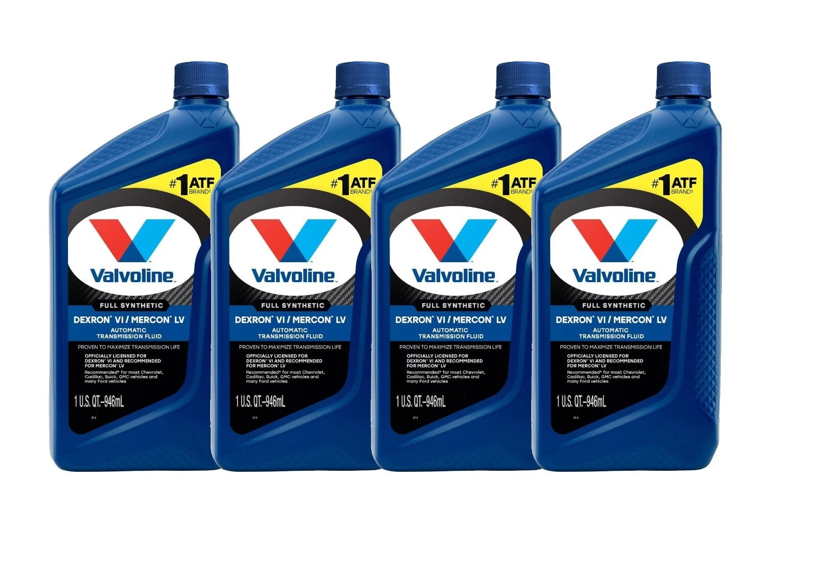 Set of 4 Quarts DEXRON VI/MERCON LV Full Synthetic ATF for Auto Trans