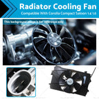 Radiator Cooling Fan for Toyota Corolla Saloon (2001–2006)