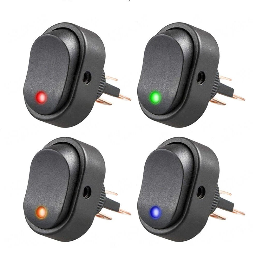 Rocker Switch with LED for Automotive (12V)