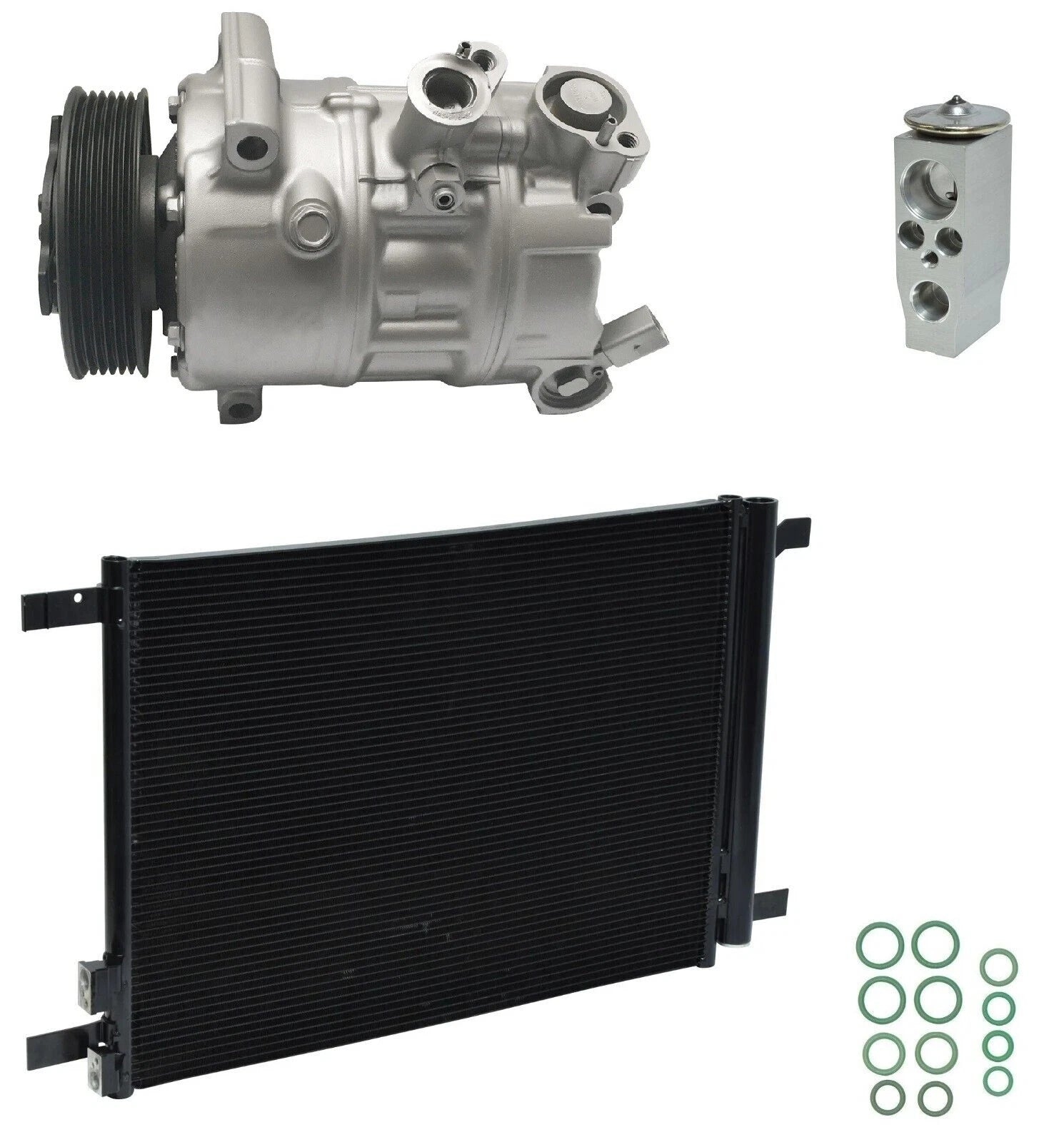 AC Compressor Kit With Condenser Replacement for Audi S3 2.0L (2017–2019)