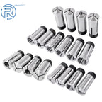 Set of 18 Precision 5C Collets 1/16" to 1-1/8" TIR .0006"