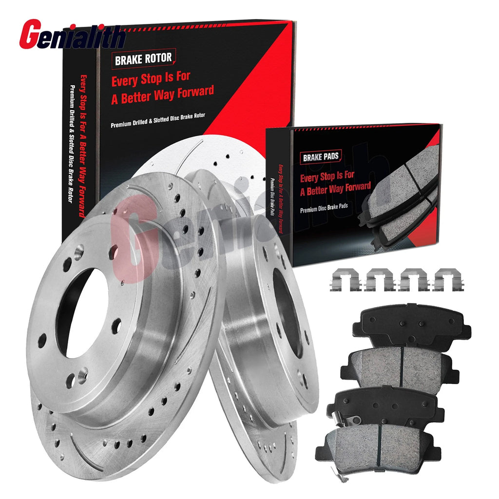 10.3in Rear Brake Rotors & Ceramic Pads for Hyundai Elantra GT Veloster (2013–2019)