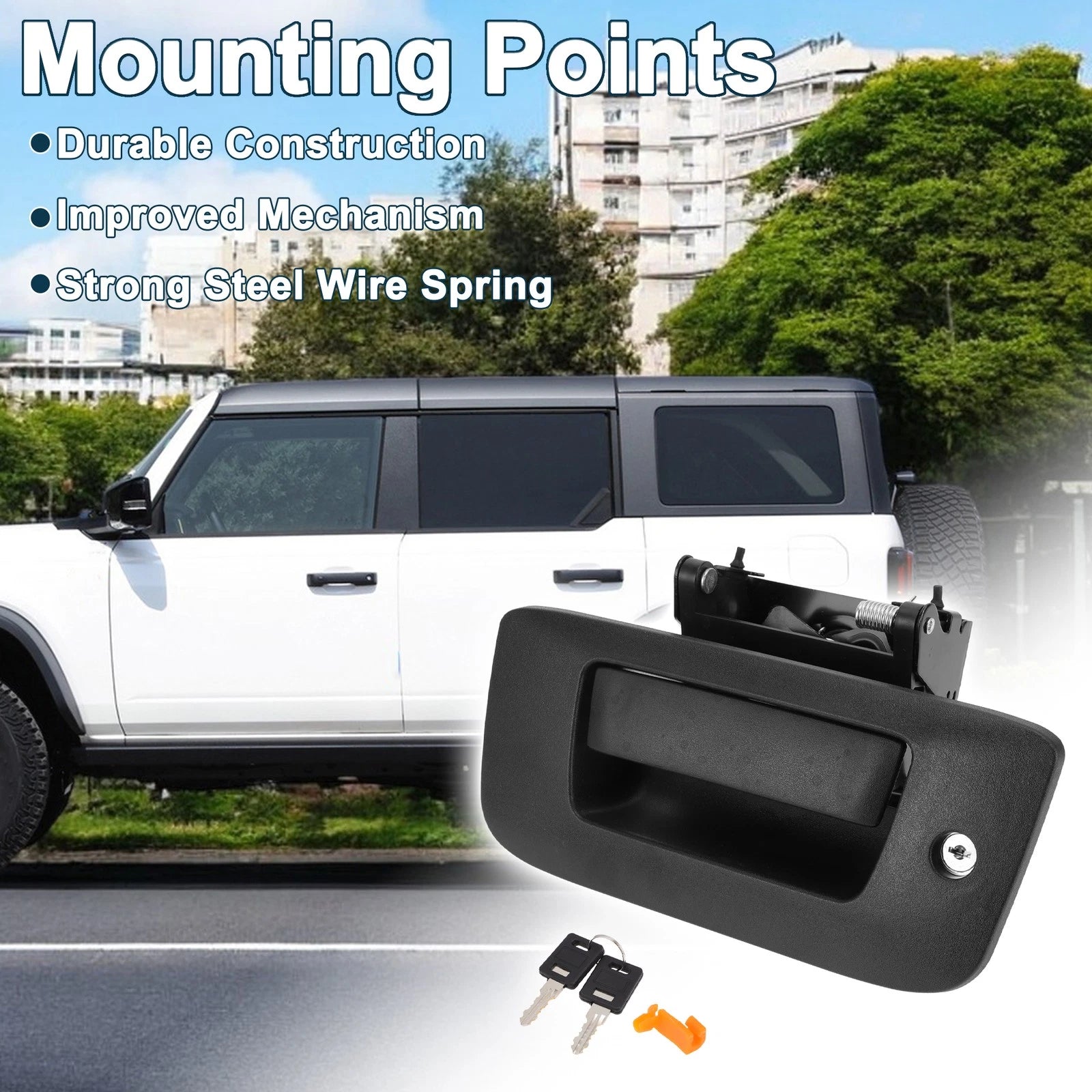 Tailgate Handle Bezel for GMC Sierra, Chevrolet (Key Hole)