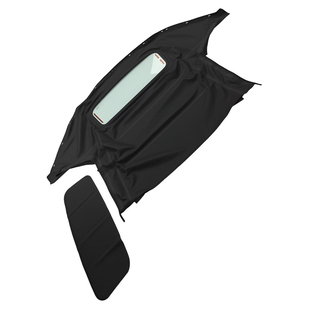 Black PVC Soft Top Convertible Cover for Mazda Miata (1990-2005)