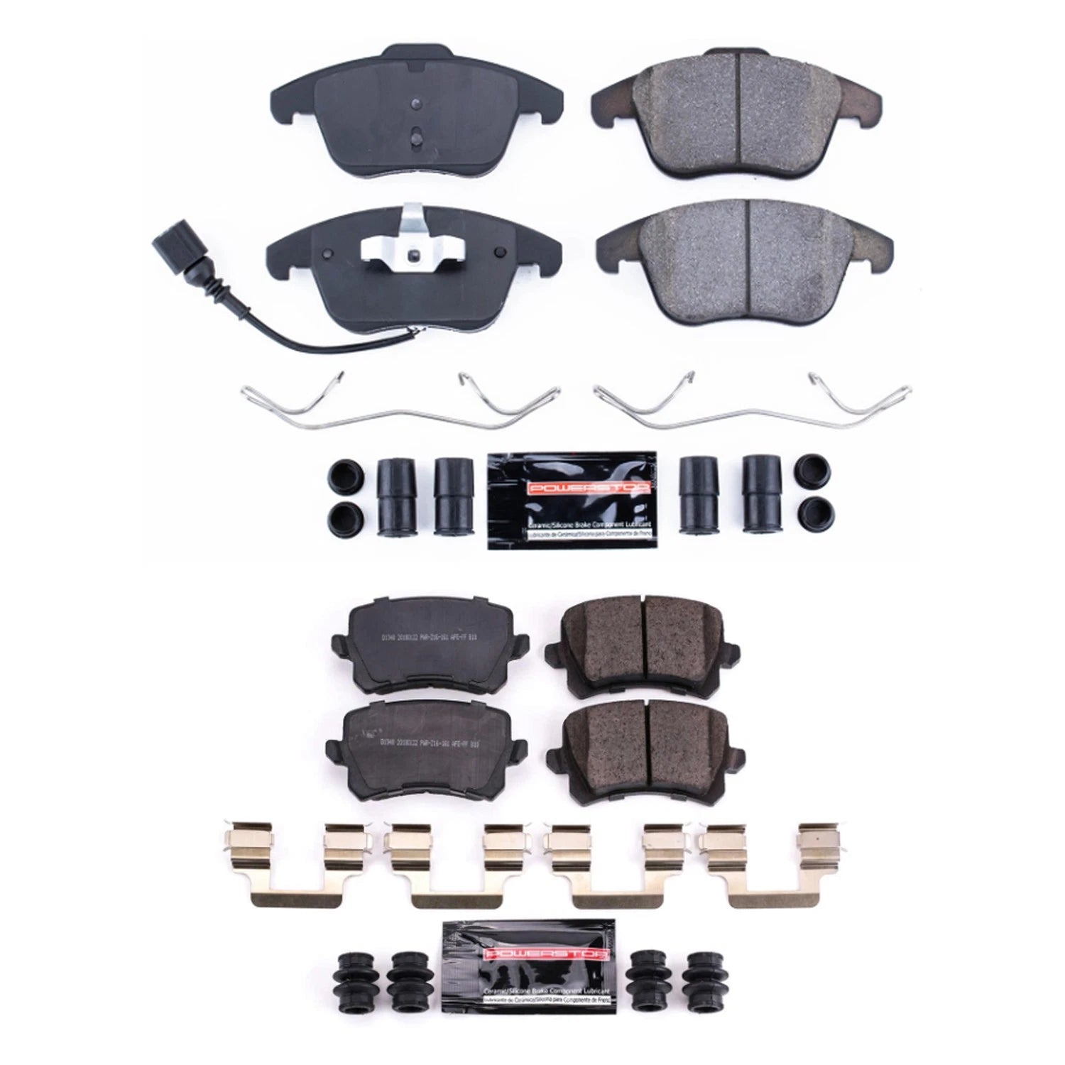 PowerStop Z23 Carbon-Fiber Ceramic Brake Pads Kit for Audi Q3 (2015)