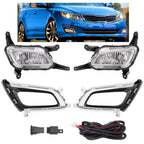 Fog Lights with Bezels & Chrome Trims for Kia Optima (2014–2015)