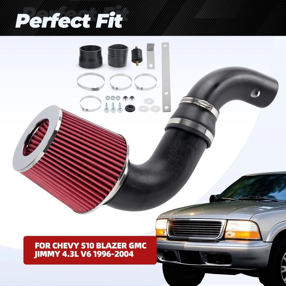 Cold Air Intake Kit for Chevy S10 Blazer Jimmy 4.3L V6 (1996–2005)