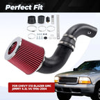 Cold Air Intake Kit for Chevy S10 Blazer Jimmy 4.3L V6 (1996–2005)