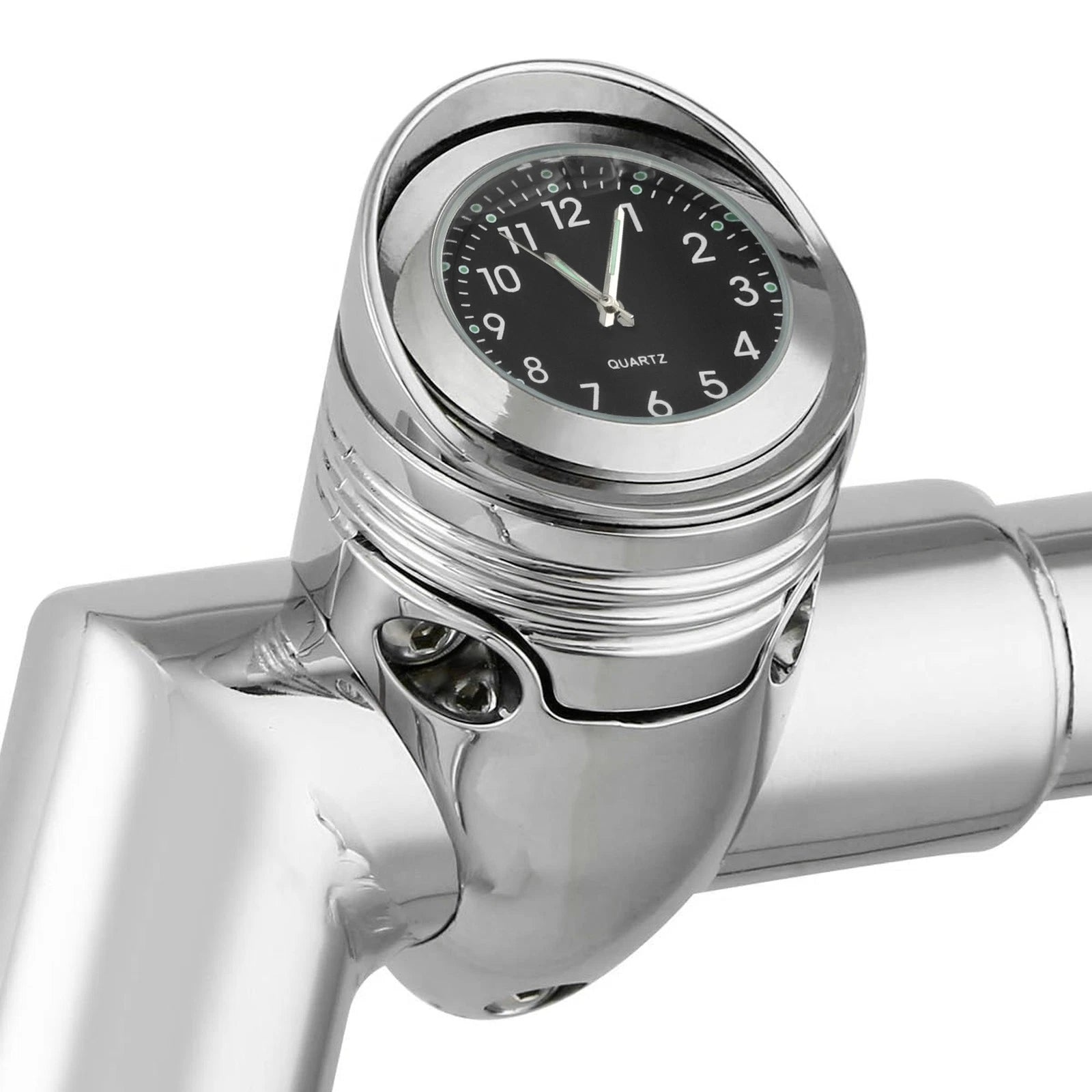 1 1/4" Front Handlebar Clock Mount for Harley Custom Cruiser Chopper