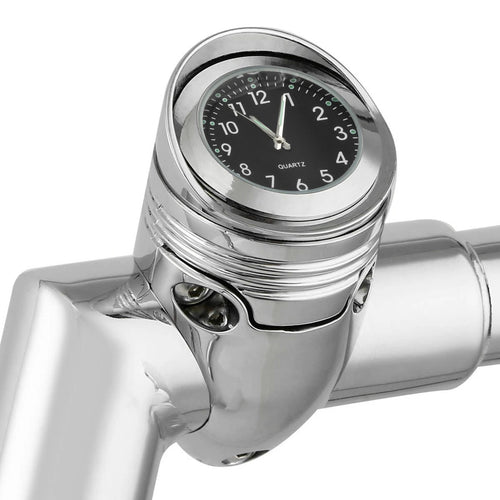 1 1/4" Front Handlebar Clock Mount for Harley Custom Cruiser Chopper
