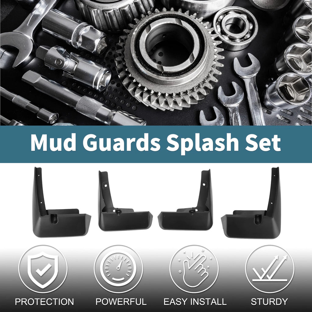 Set of 4 Mud Flaps Splash Guards for Toyota Sienna (2022–2024)