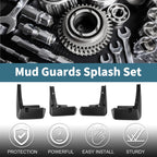 Set of 4 Mud Flaps Splash Guards for Toyota Sienna (2022–2024)
