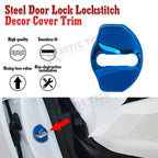 4PCS Blue Door Lock Cover for Tesla Model 3 & Model Y (2017-2024)