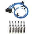 NGK Wire Set & Denso Spark Plugs Kit for Mustang Base V6 (2001–2004)