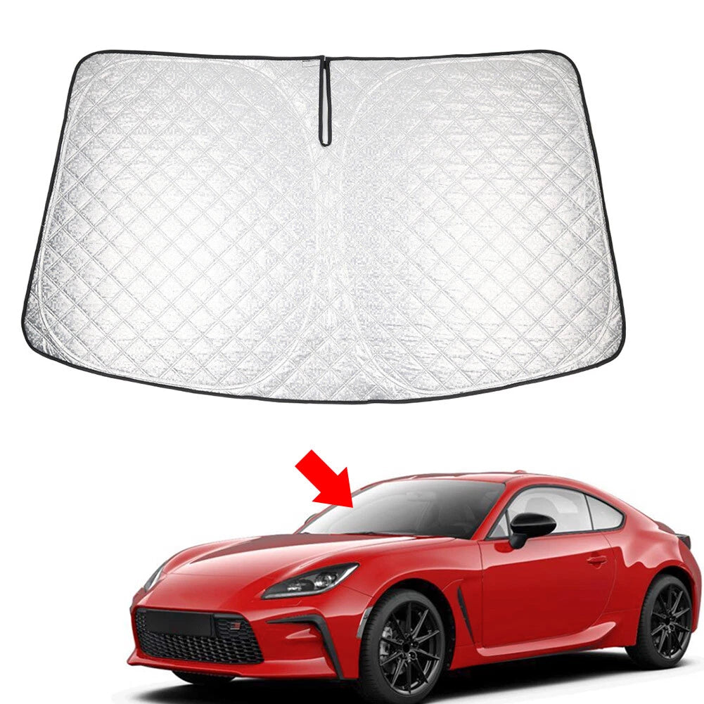 Foldable Windshield Sun Shade for Toyota 86 GR86, Subaru BRZ (2017–2023)
