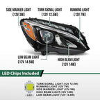 LED Headlight Right Side for Mercedes Benz C-Class W205 (2015–2018)