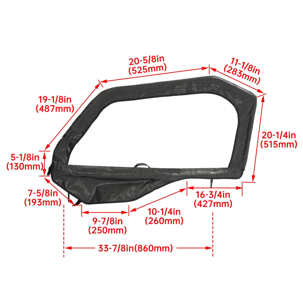 Pair Soft Doors Enclosure for Polaris General (Universal)