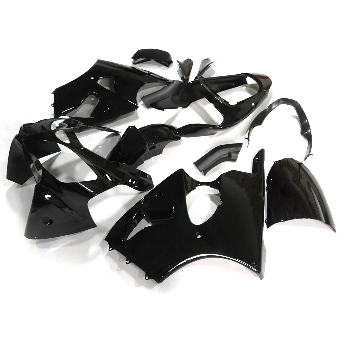 Gloss Black ABS Fairing Kit for Kawasaki Ninja ZX-6R (2000–2002), ZZR600 (2005–2008)