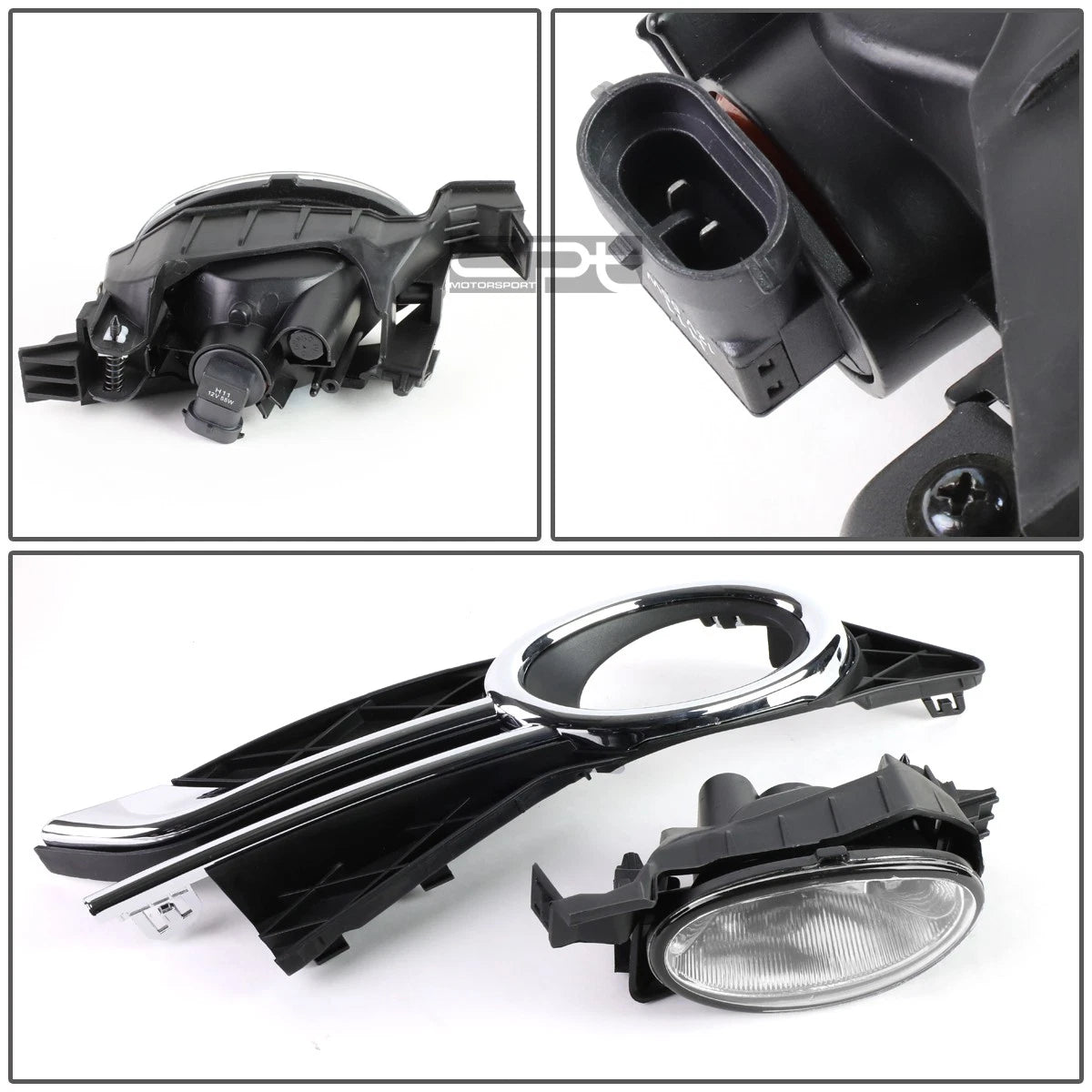 Pair of Clear Lens Fog Lights with Switch for Honda Odyssey (2014–2016)