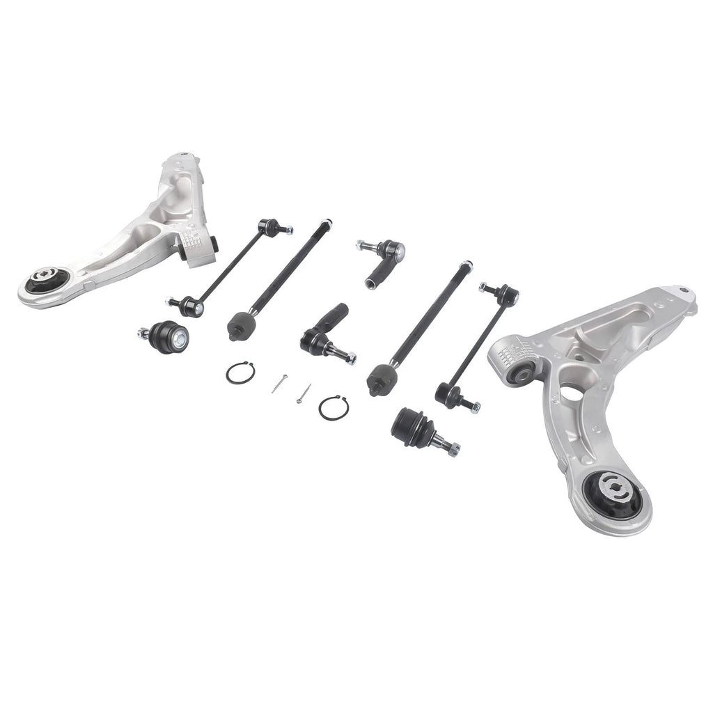 Set of 10 Front Lower Control Arms Sway Bars Tie Rods for Jeep Cherokee (2014–2018)