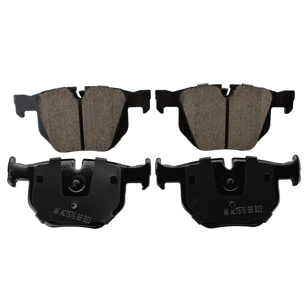 Set of 4 Rear Disc Brake Pads for BMW 525i 528i 528xi 530i 530xi (2001–2007) - Akebono Euro EUR1042