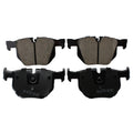 Set of 4 Rear Disc Brake Pads for BMW 525i 528i 528xi 530i 530xi (2001–2007) - Akebono Euro EUR1042