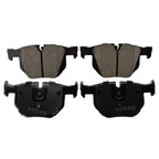 Set of 4 Rear Disc Brake Pads for BMW 525i 528i 528xi 530i 530xi (2001–2007) - Akebono Euro EUR1042