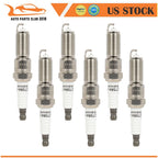 Set of 6 Iridium Spark Plugs for Dodge Avenger, Caravan, Jeep Wrangler, Volkswagen