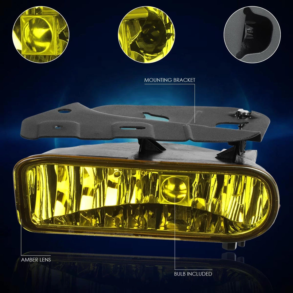 Fog Lights for Cadillac Escalade (2002–2006) OE Style Amber Lens Pair