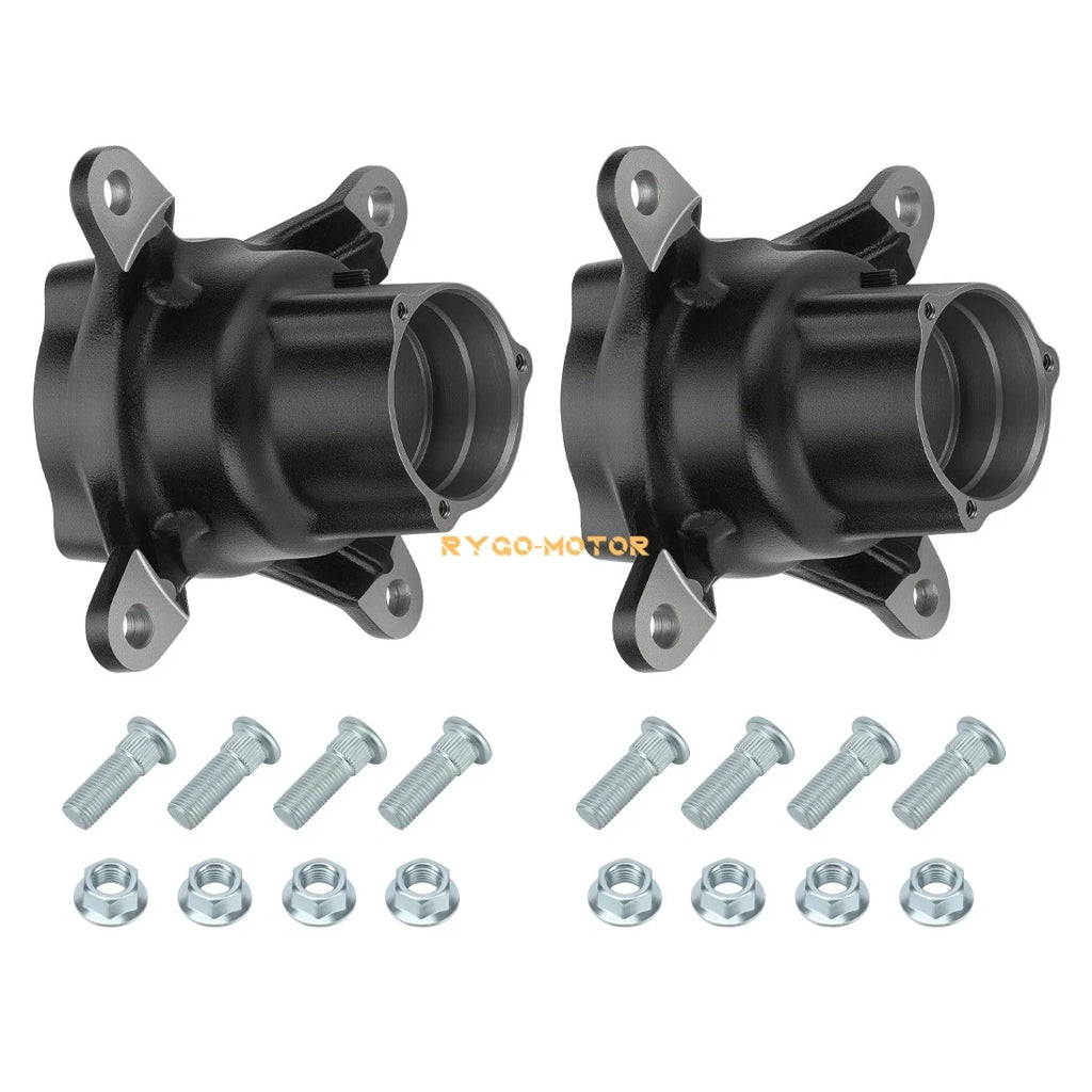 2 Front Wheel Hubs w/Studs for Polaris Sportsman 500 400 335 (1996–2014)