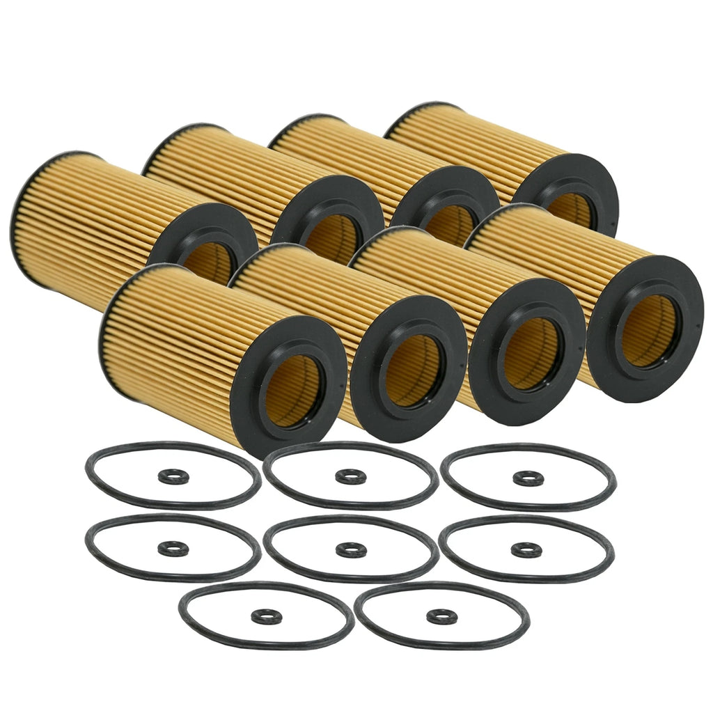 Set of 8 Engine Oil Filters for Audi Volkswagen 2.0L Turbo Diesel