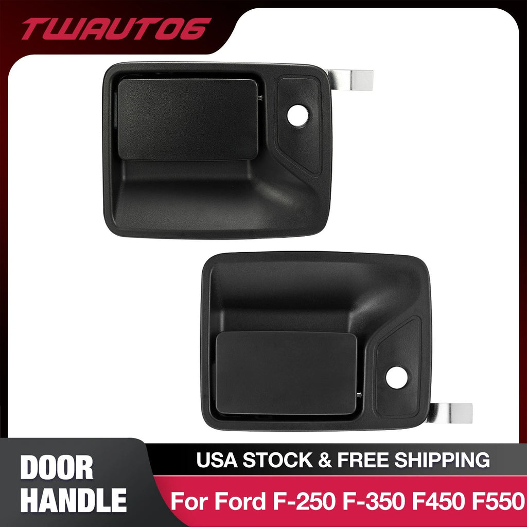 Exterior Door Handle Front Left and Right for Ford F-250 F-350 1999–2016