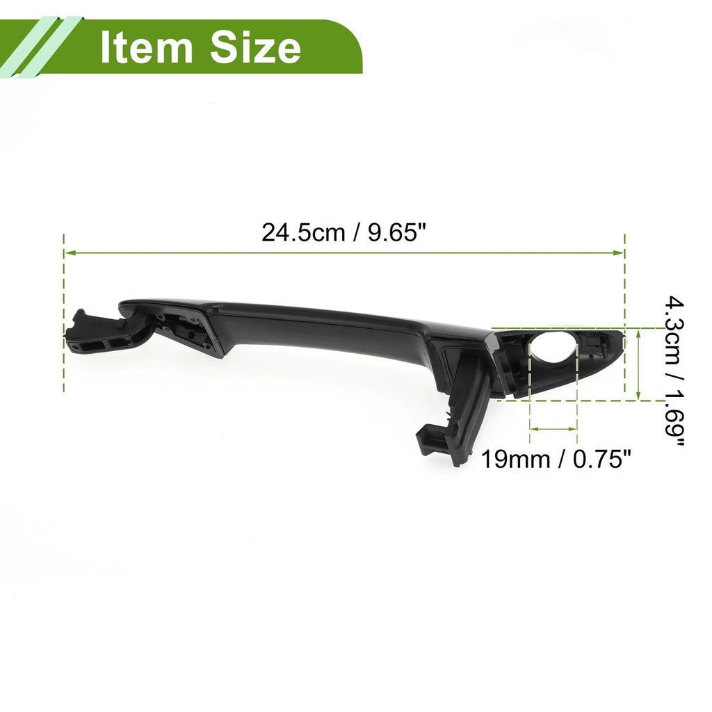 Exterior Door Handle for Hyundai Kia Picanto (2011–2023) No.826511Y000 Black Front Left