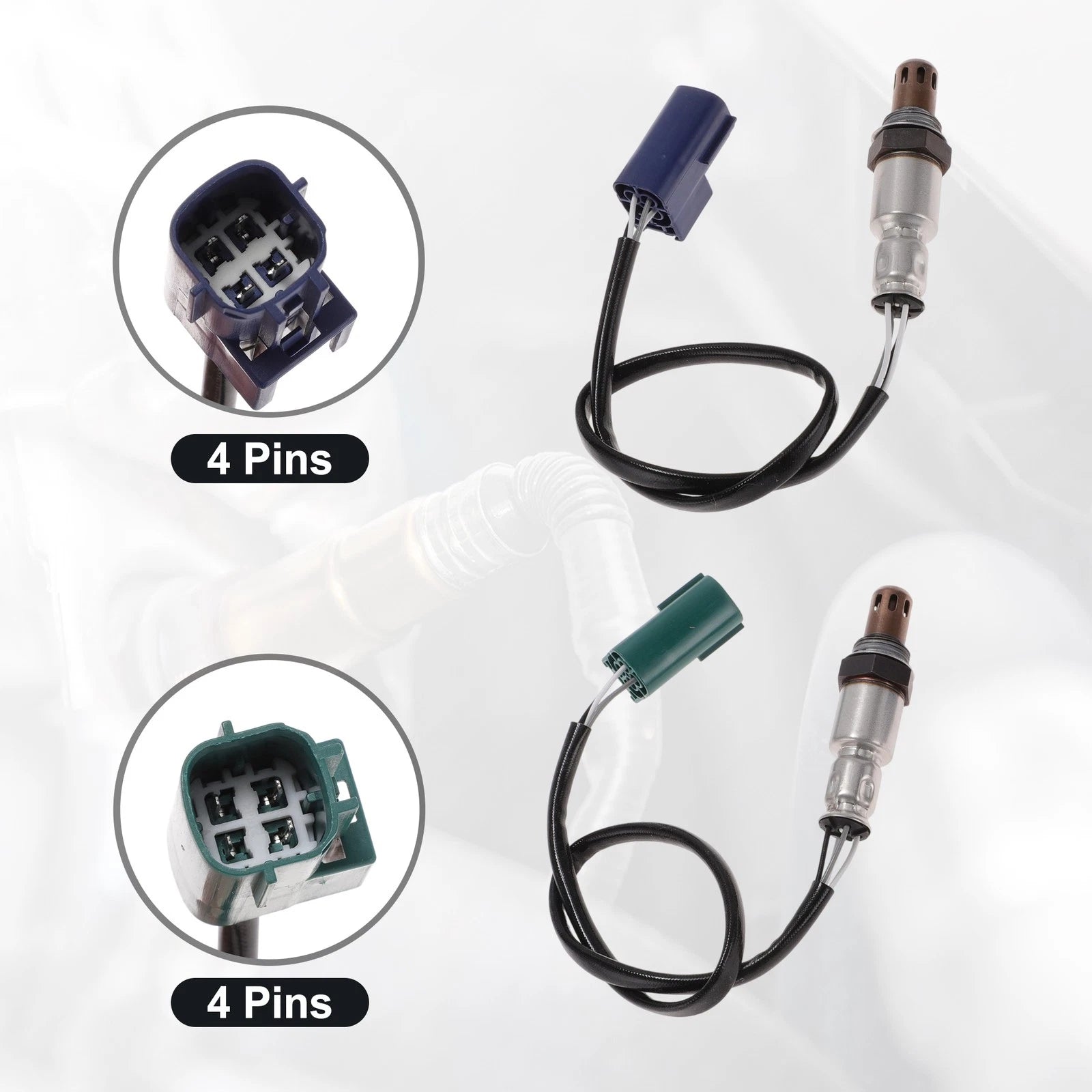 Set of 2 Downstream Oxygen Sensors for Nissan Frontier 4.0L (2007) 2344297
