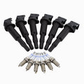 Set of 6 OEM Bosch Ignition Coils + 6 Spark Plugs for BMW 3 5 Series Z4 (2000–2006)
