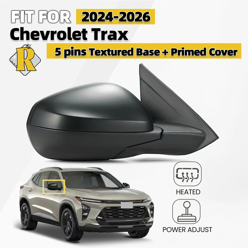 Heated Power Adjust Side Mirror for Chevy Trax (2024–2026) 5 Pins