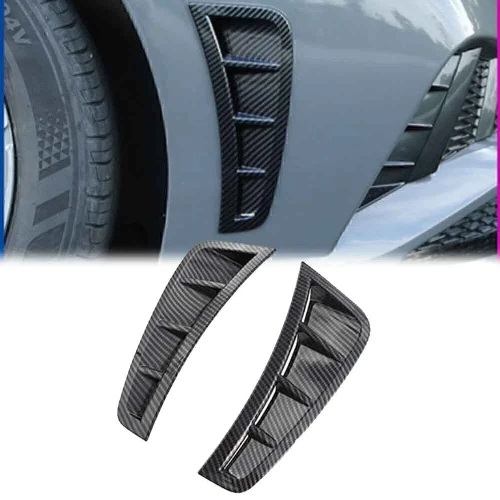 Fender Side Air Outlet Cover Trim Carbon Fiber for Hyundai Sonata (2020-2021)