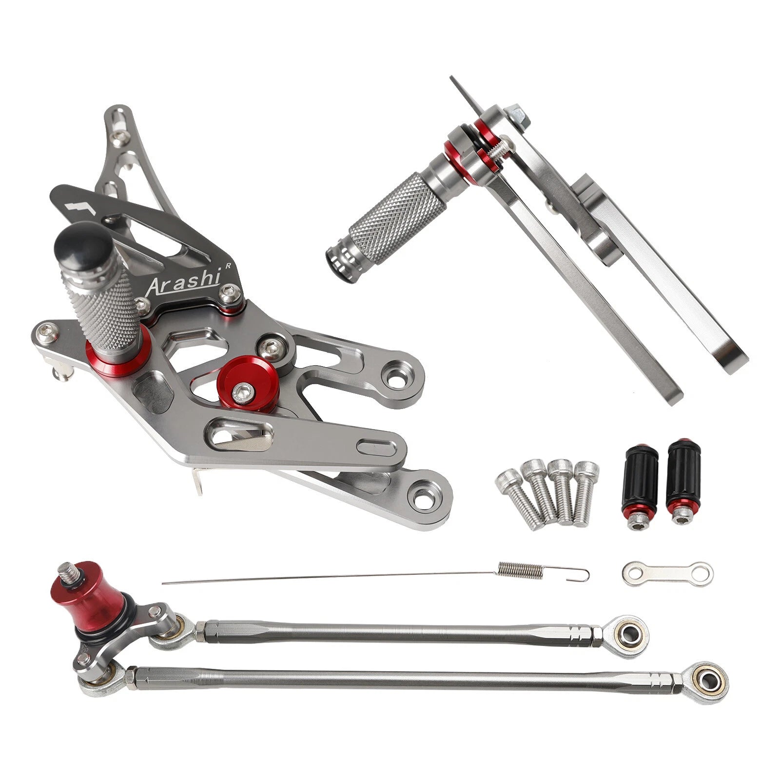 Adjustable Rearset for Honda CBR1000RR (2004–2007), CBR600RR (2003–2006) T9 Gray
