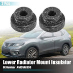 2X Rubber Upper Radiator Mount Insulator for Subaru BRZ (2013–2023)