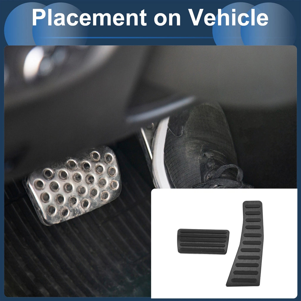 2X Foot Accelerator Pedal Covers for Honda Civic (2006–2009) Black