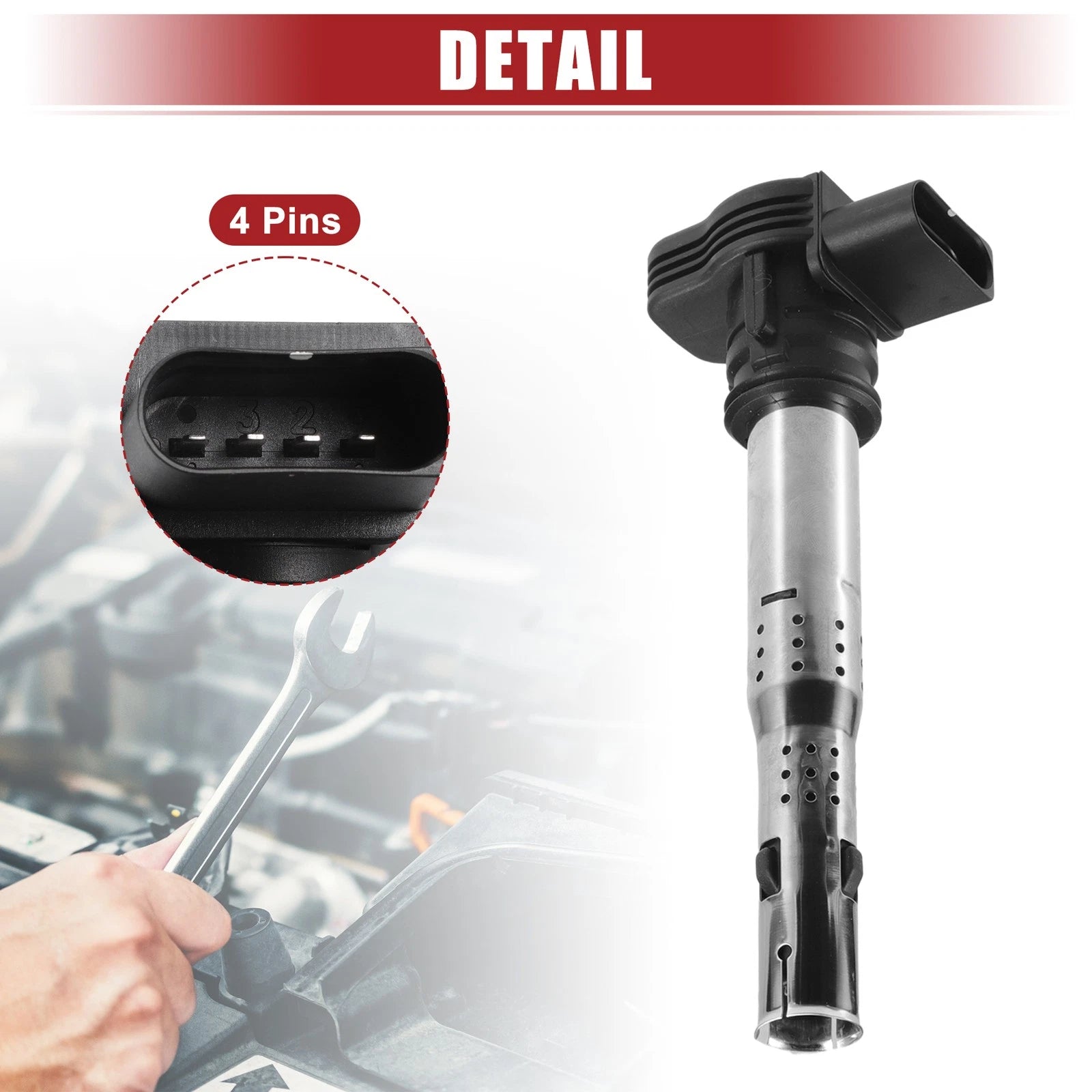 5X Ignition Coil for Volkswagen Jetta (2005–2015) No. 07K905715A