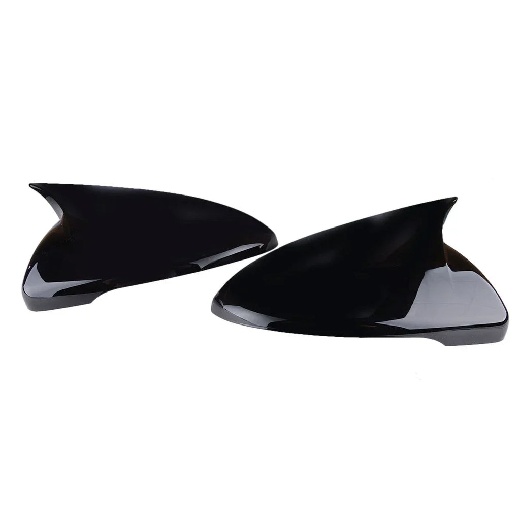 2 x Gloss Black Rear View Mirror Cover Caps for Kia Forte K3 Cerato (2014-2018)