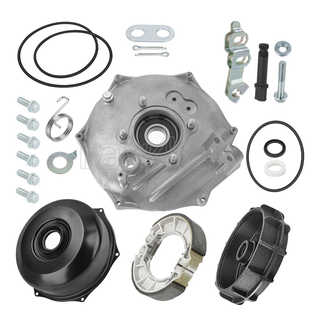 Rear Brake Drum Hub Plate Cover Seals Kit for Honda Rancher 420, Foreman 500, 520