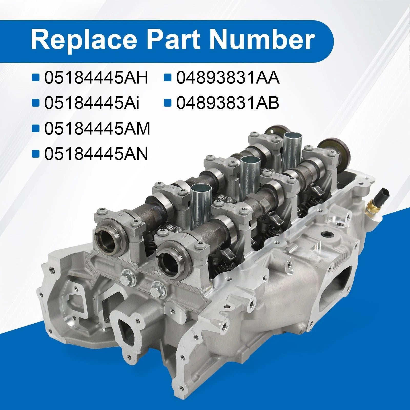 Cylinder Head Assembly for Dodge Chrysler Jeep 3.6L (2011-2020)