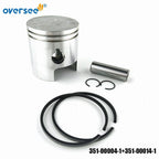 Piston Set (0.5MM O/S) + 351-00014-1 for Tohatsu 9.9HP 15HP Outboard