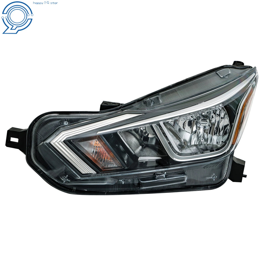 Headlight Assembly for Nissan Versa SV (2020–2021) Halogen Chrome Clear Lens