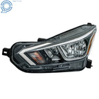 Headlight Assembly for Nissan Versa SV (2020–2021) Halogen Chrome Clear Lens