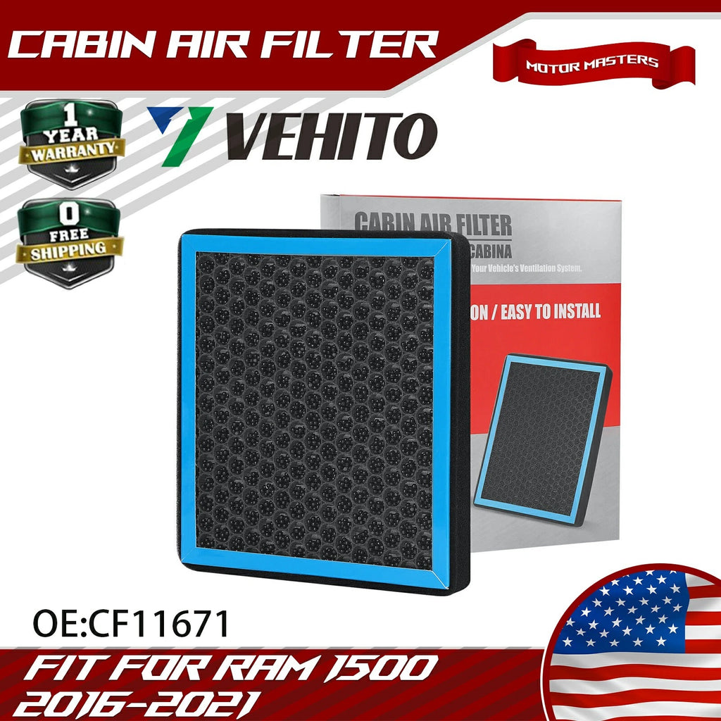 HEPA Cabin Air Filter for RAM 1500 (2016–2022, Classic 2019–2022) CF11671