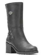 Aldona Black Fashion Boots for Harley-Davidson (Women's Size 11) D87268